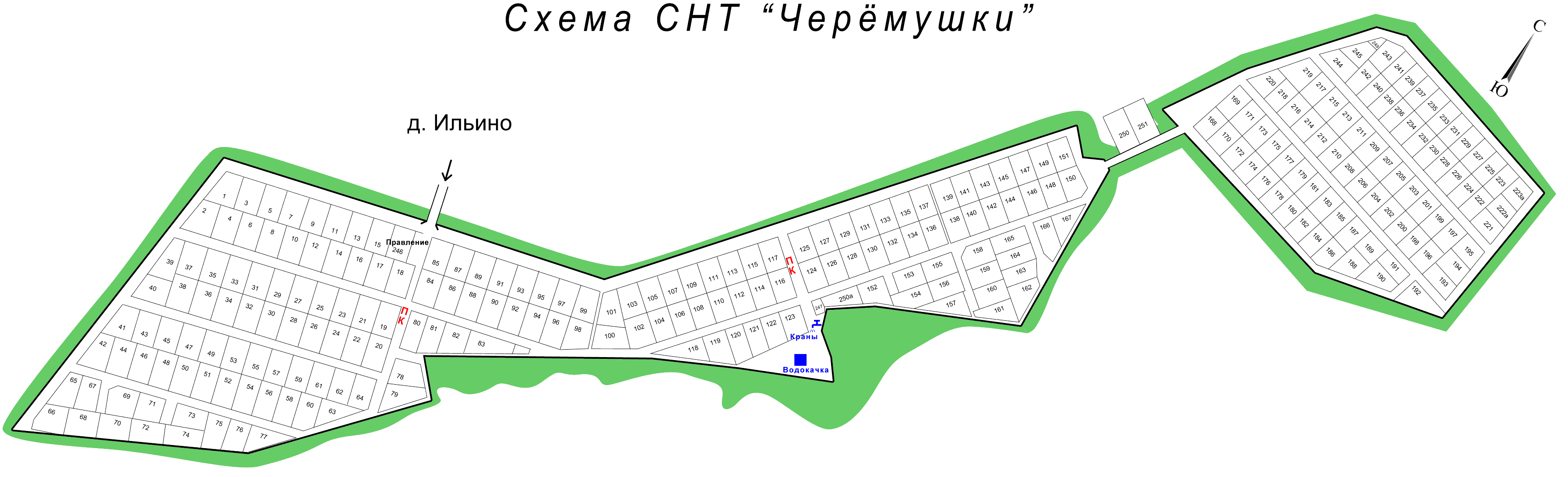 Карта снт шелковик